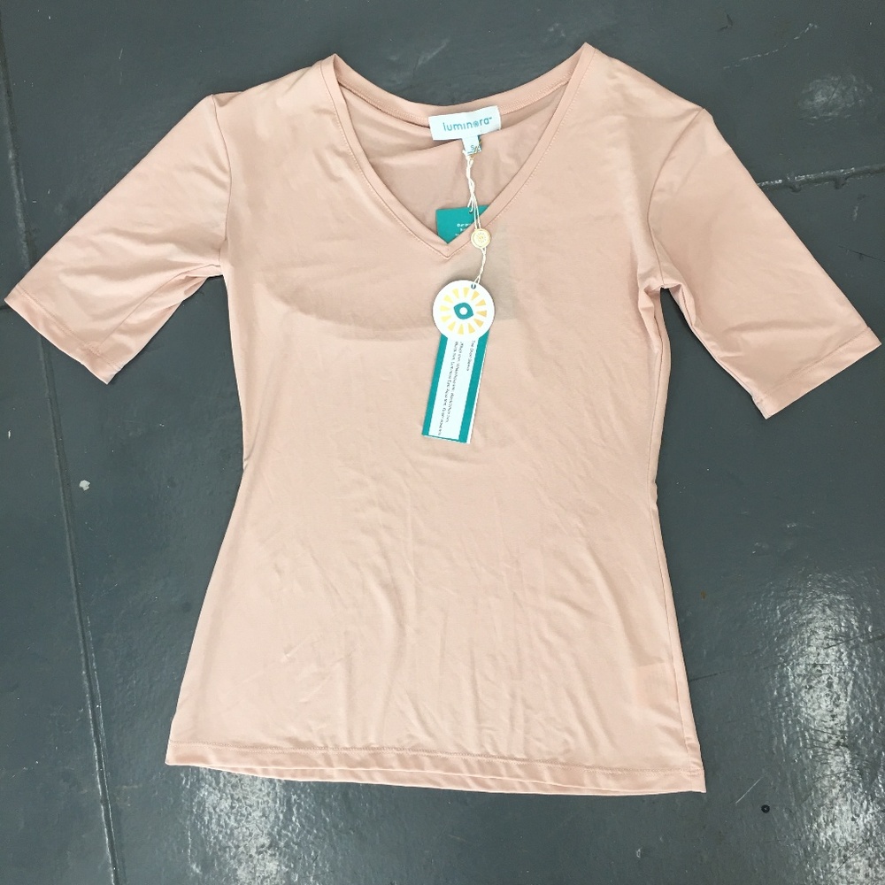 Luminora UPF V-neck Tee